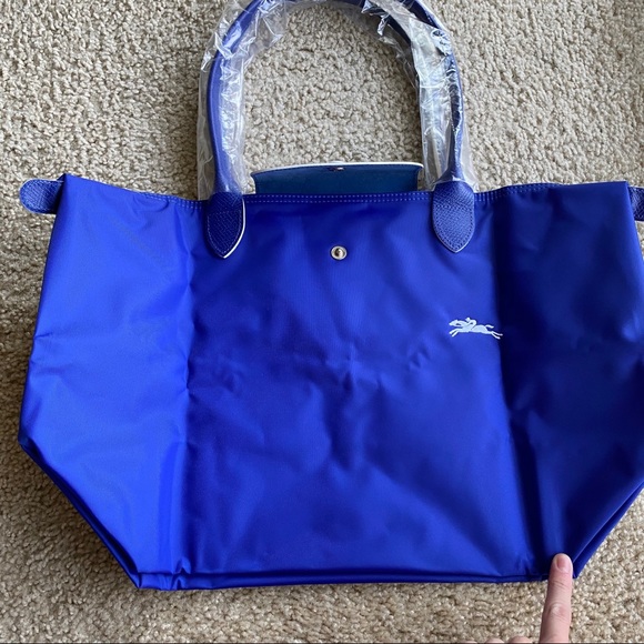 Longchamp Le Pliage Club Tote Cobalt NWT - Picture 4 of 10